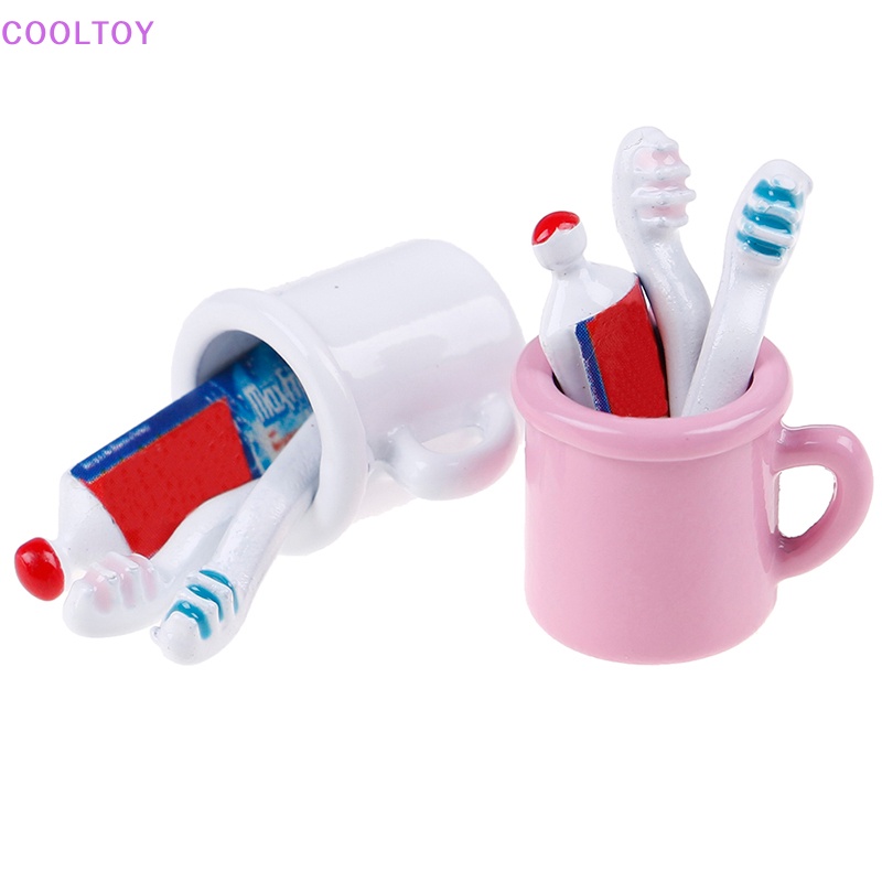 Cooltoy Bàn Chải Đánh Răng mini Tỉ Lệ 1: 12 Cho Nhà Búp Bê