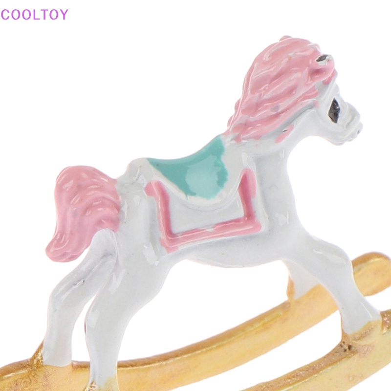 1 Ngựa Gỗ Mini Dễ Thương 1: 12 Trang Trí Nhà Búp Bê