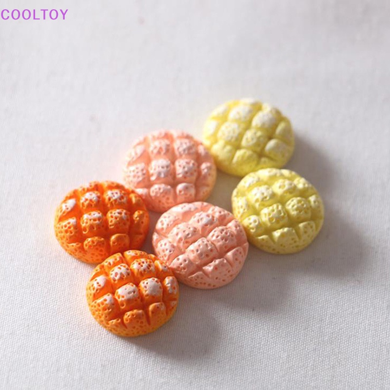 Cooltoy set 6 Mô Hình Bánh Mì Dứa Đồ Chơi Mini Trang Trí Nhà Búp Bê