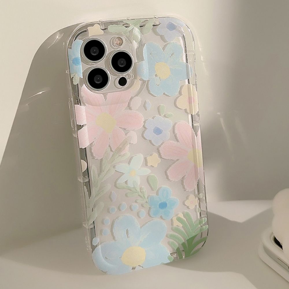 Ốp Điện Thoại TPU Mềm Trong Suốt Chống Sốc Chống Dấu Vân Tay Họa Tiết Tranh Sơn Dầu Cho IPhone 11 14 13 12 Pro Max