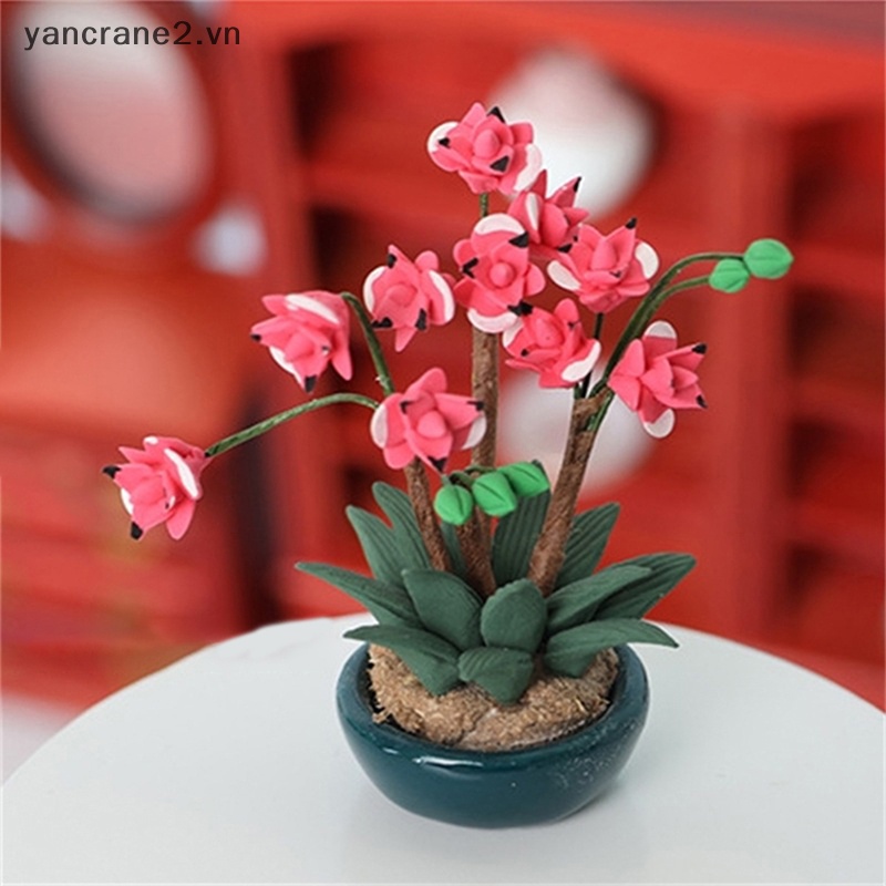 Chậu Hoa / Cây Cảnh Mini Tỉ Lệ 1: 12 Trang Trí Nhà Búp Bê / Tiểu Cảnh / Nhà Búp Bê / Chậu Cây Cảnh 2.vn