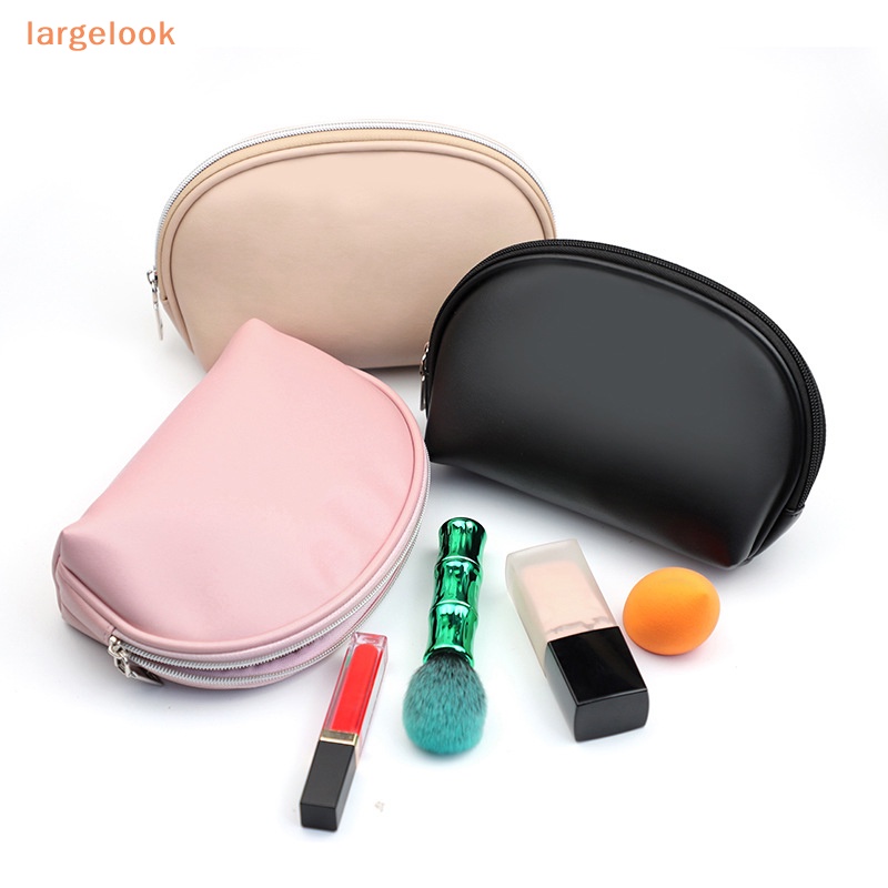 Túi Đựng Mỹ Phẩm / Đồ Trang Điểm Bằng PU Hình Vỏ Sò Nhiều Màu Sắc