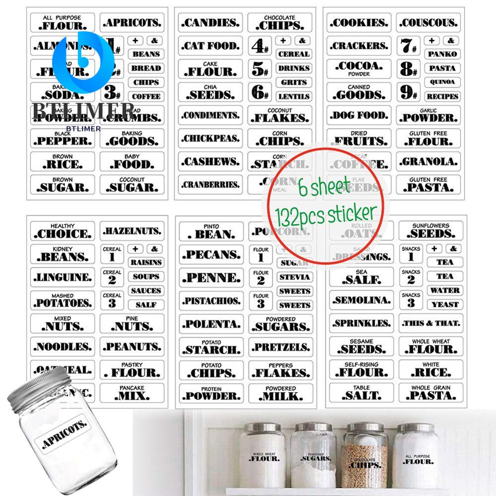 132 Nhãn Dán Tự Dính Chống Thấm Nước Dùng Để Lưu Trữ Thực Phẩm