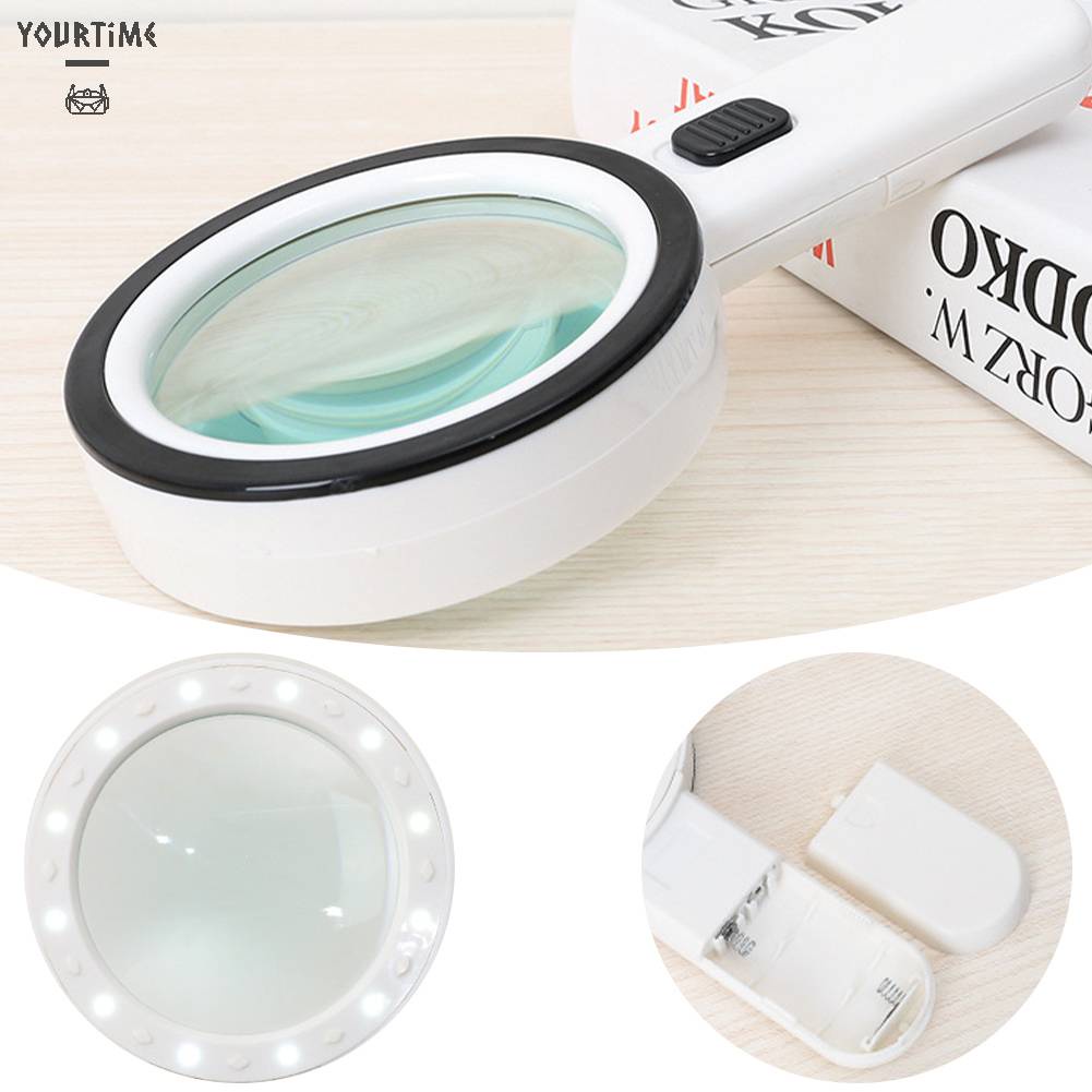 Kính Lúp Cầm Tay 30X Có 12 Đèn LED Chất Lượng Cao