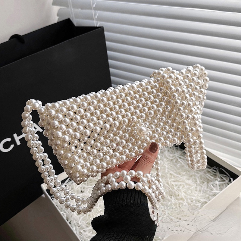 Túi Đeo Vai Mùa Hè 2023 Kết Cấu Hạt Ngọc Trai Phong Cách Phương Tây Kiểu Mới Cho Nữ