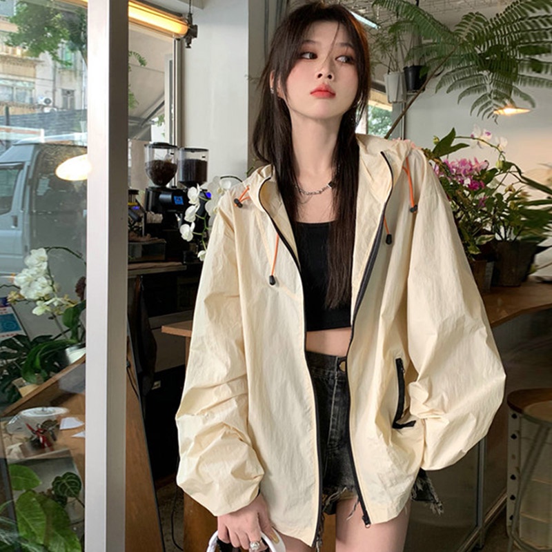 Áo Khoác Chống Nắng Dáng Rộng Thời Trang Mùa Hè Cho Nam Nữ