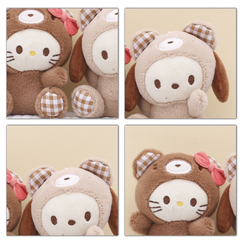 SANRIO Móc Khóa Hình Cún Nhồi Bông Kuromi Melody Dễ Thương