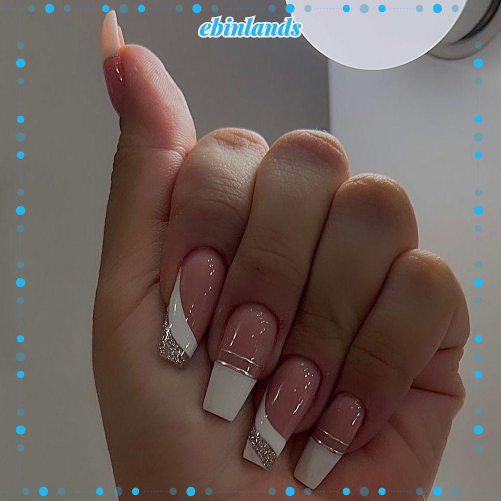 Móng Tay Giả Che Phủ Toàn Diện Tháo Rời Được In Hình Bướm Thời Trang