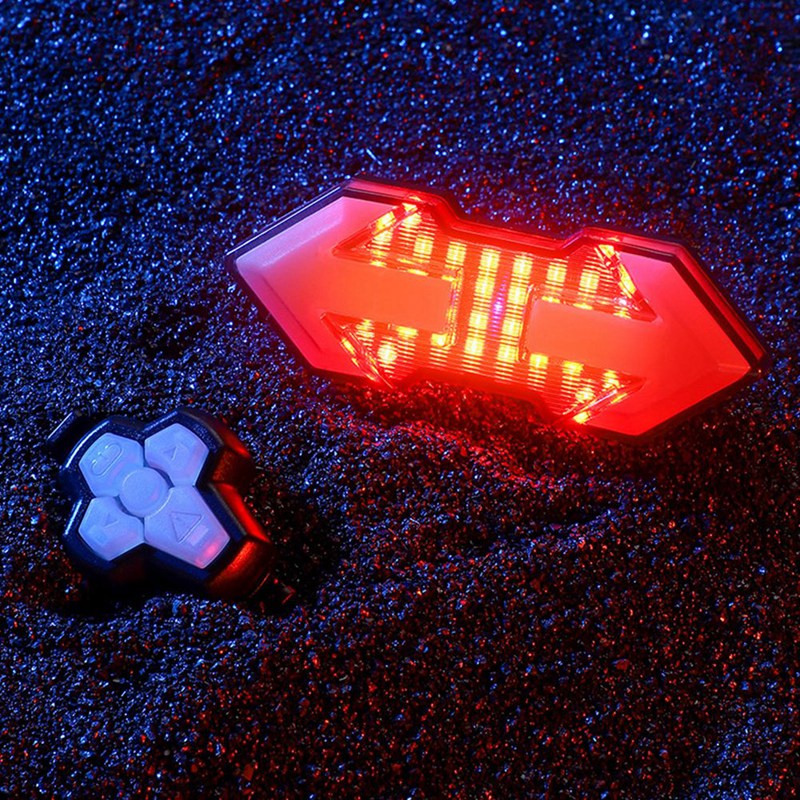 Đèn Đuôi Cảnh Báo Điều Khiển Từ Xa Gắn Mũ Bảo Hiểm Cho Xe Đạp