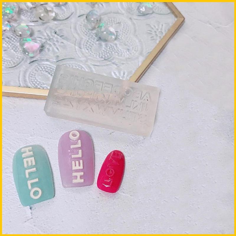 Set 5 Khuôn Silicone Làm Bánh DIY Hình Chữ Cái Tiếng Anh Độc Đáo