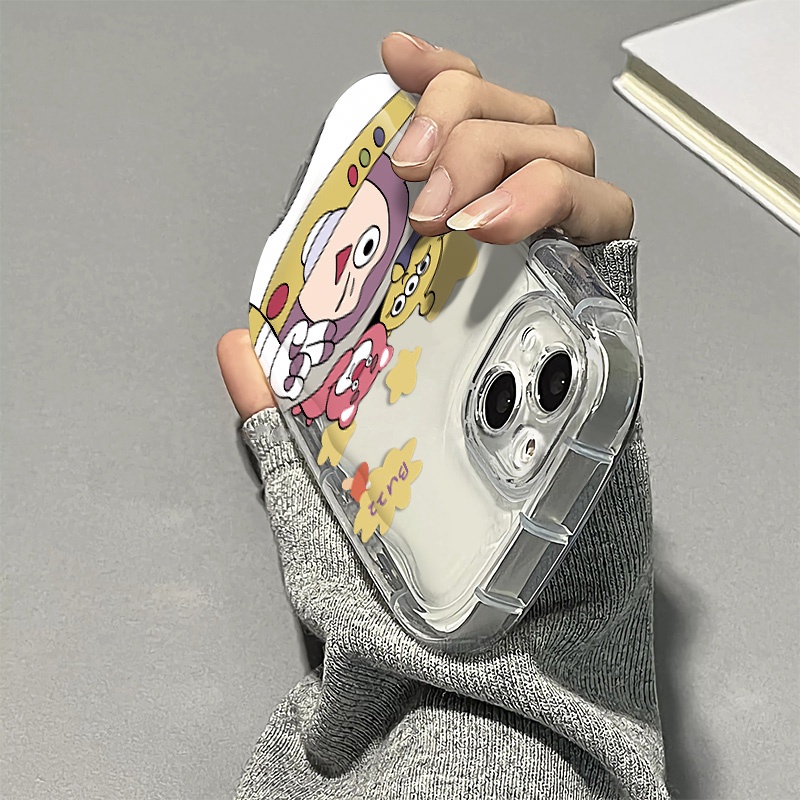 Ốp Điện Thoại Silicon Trong Suốt Họa Tiết Hoạt Hình Dễ Thương Chống Sốc Cho IPhone 14 13 12 11 Pro Max 7 + 8 Plus XS X XR