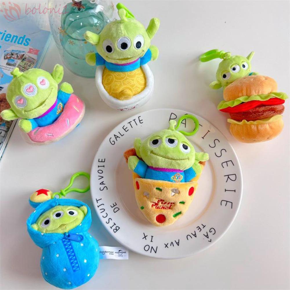 Móc Khóa Ba Mắt Nhồi Bông Hoạt Hình Dễ Thương