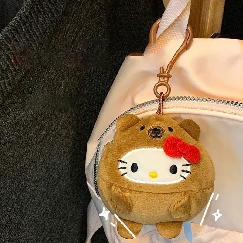 Móc Khóa Hello Kitty Nhồi Bông Dễ Thương