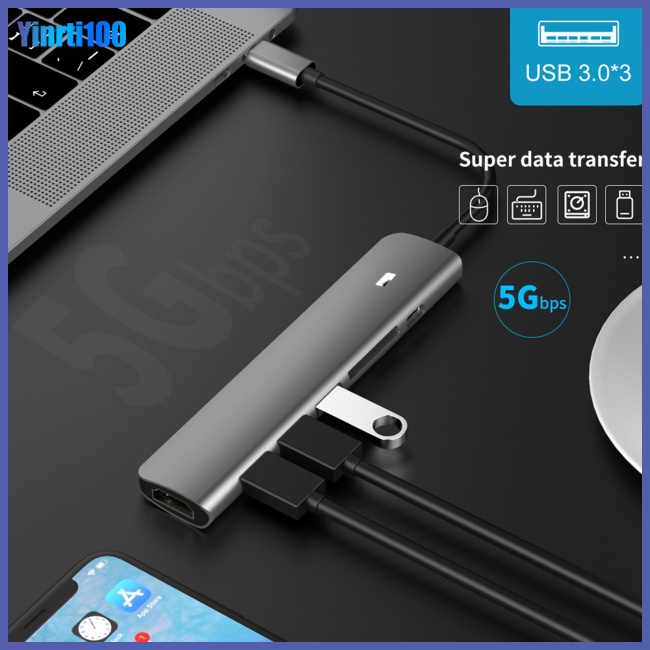 Bộ Chia Cổng Sạc Usb 3.0 Type-c Đa Năng Cho Laptop