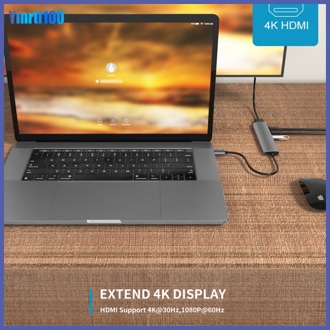 Bộ Chia Cổng Sạc Usb 3.0 Type-c Đa Năng Cho Laptop