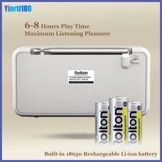 Loa Bluetooth Rolton E500 Hỗ Trợ Thẻ Nhớ Tf