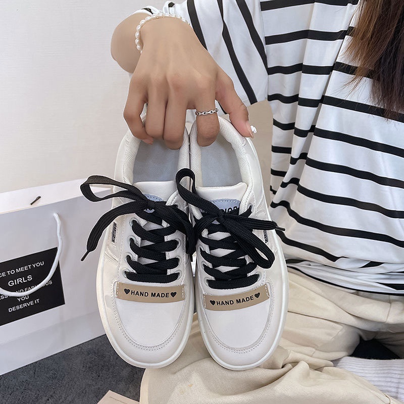 Giày thể thao, dày-chữa, tăng, thời trang và đơn giản, giày trắng nữ thường