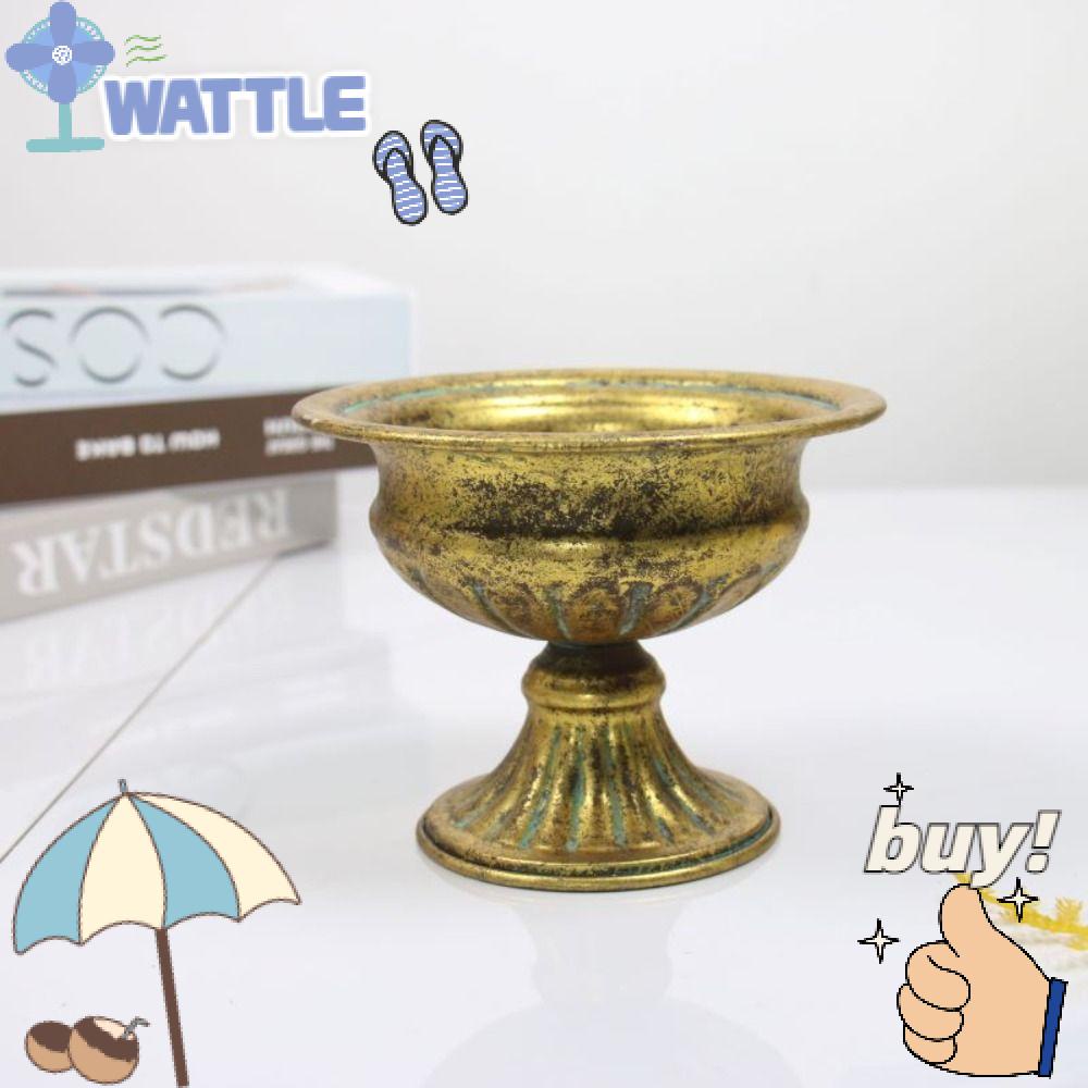 1 Bình Hoa WTTLE Bằng Kim Loại Phong Cách Vintage Sáng Tạo Trang Trí Cho Bữa Tiệc