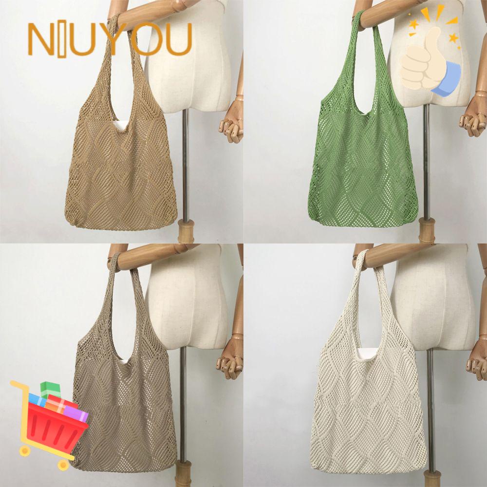 Túi Xách Đeo Vai Dung Tích Lớn Đan Len Thời Trang Cho Nữ