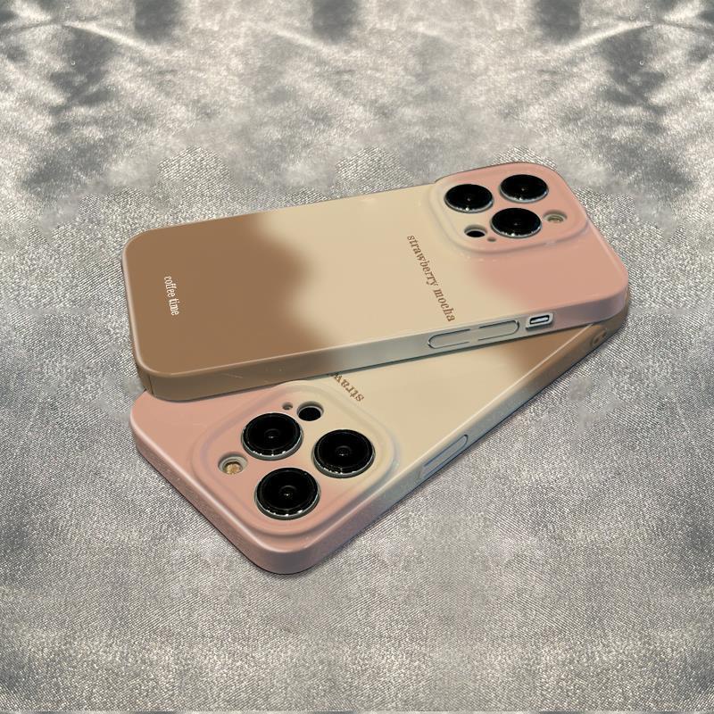 Ốp Điện Thoại Chống Sốc Họa Tiết Dâu Tây Mocha Cho Iphone Plus 13 6In 1211 14 Pro 78