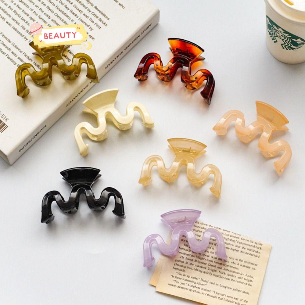 Set 2 Giá Đỡ Kẹp Tóc Đuôi Ngựa Dạng Lượn Sóng Hình Chữ M Tạo Kiểu Tóc Đẹp