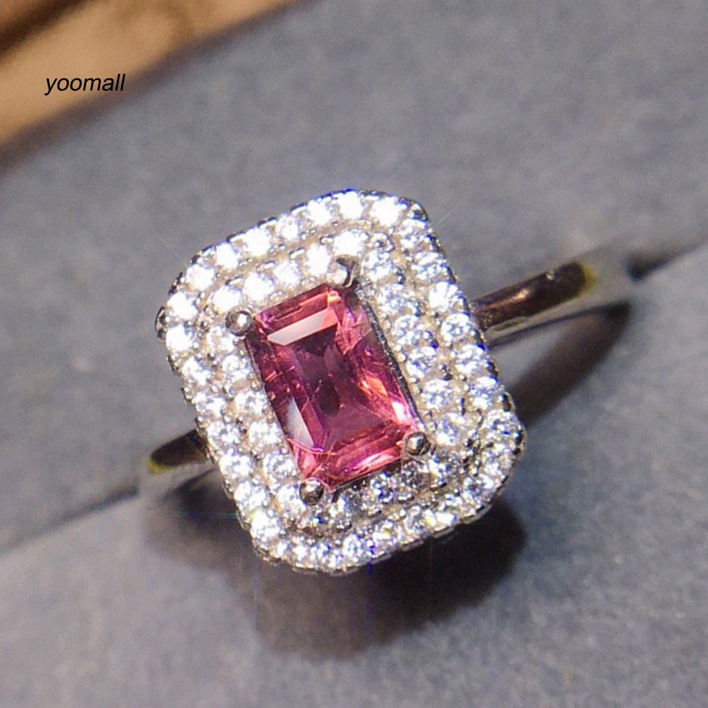 Nhẫn Hở Đính Pha Lê Nhân Tạo Tinh Tế Có Thể Điều Chỉnh Cho Nữ