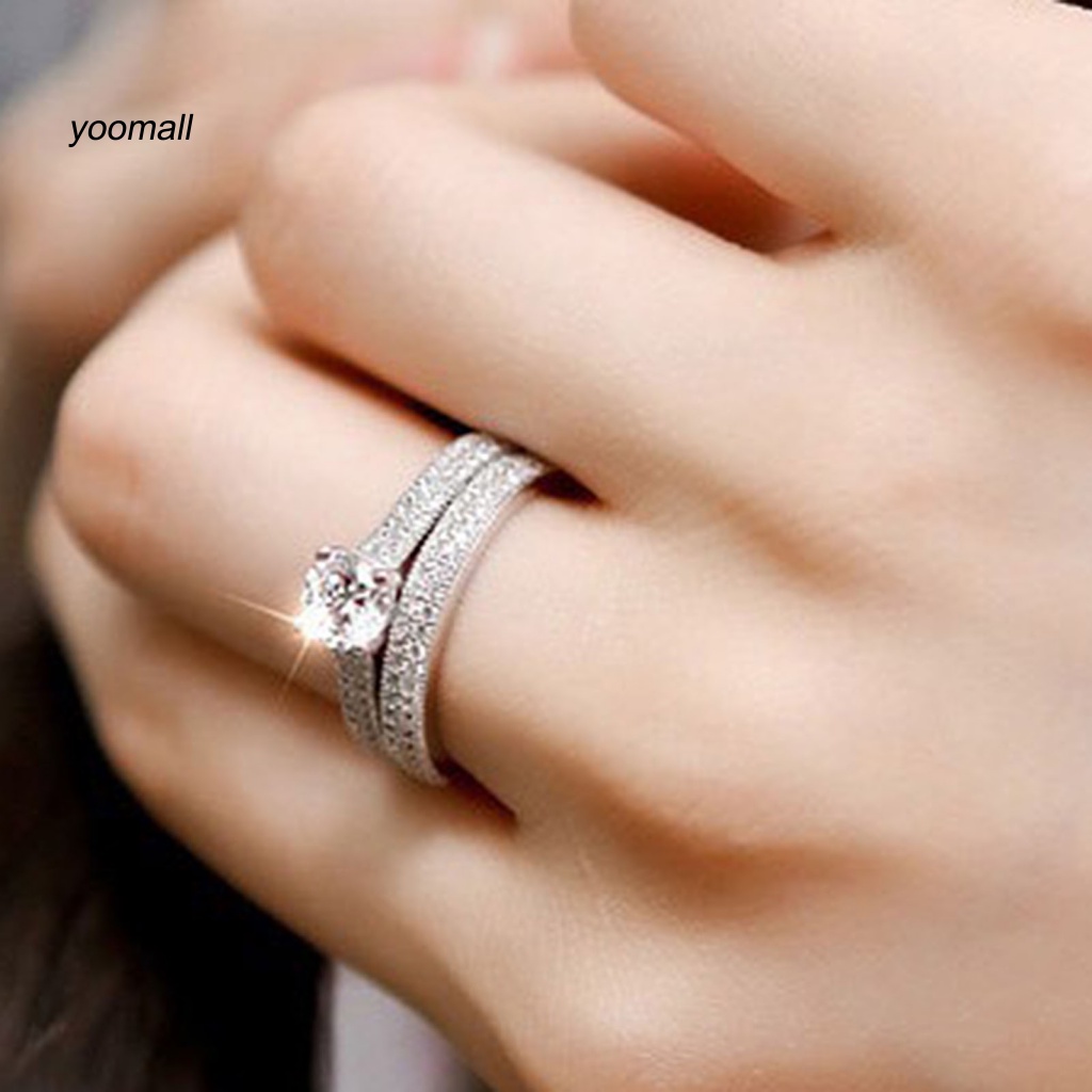 Set 2 Vòng Tay Đính Đá Lấp Lánh Thời Trang Cho Nữ