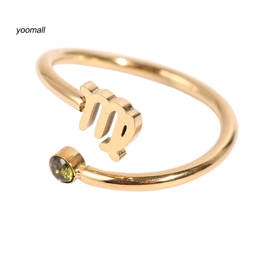 Yo / Nhẫn Đính Đá Chòm Sao Cổ Điển Thời Trang Mặc Hàng Ngày Cho Nữ