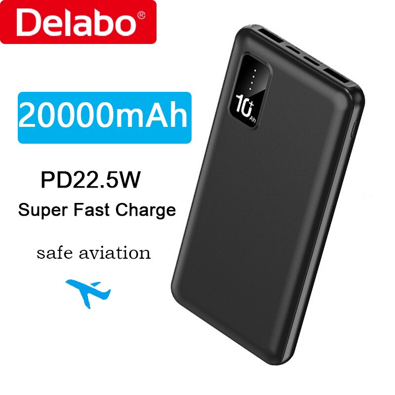 Pin Sạc Dự Phòng Delabo K024 10000 / 20000mAh Siêu Mỏng Dung Lượng Cao