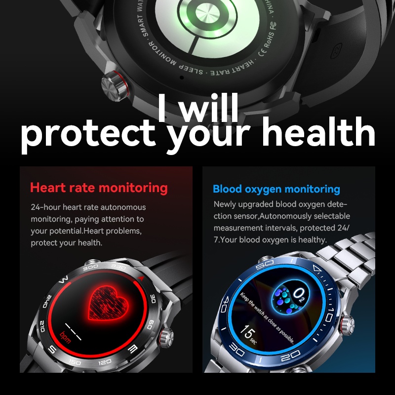 Đồng Hồ Thông Minh 2023 HW5 Ultimate 1.52inch SF32LB551 chip Luxuy Pack 3 Dây Đeo