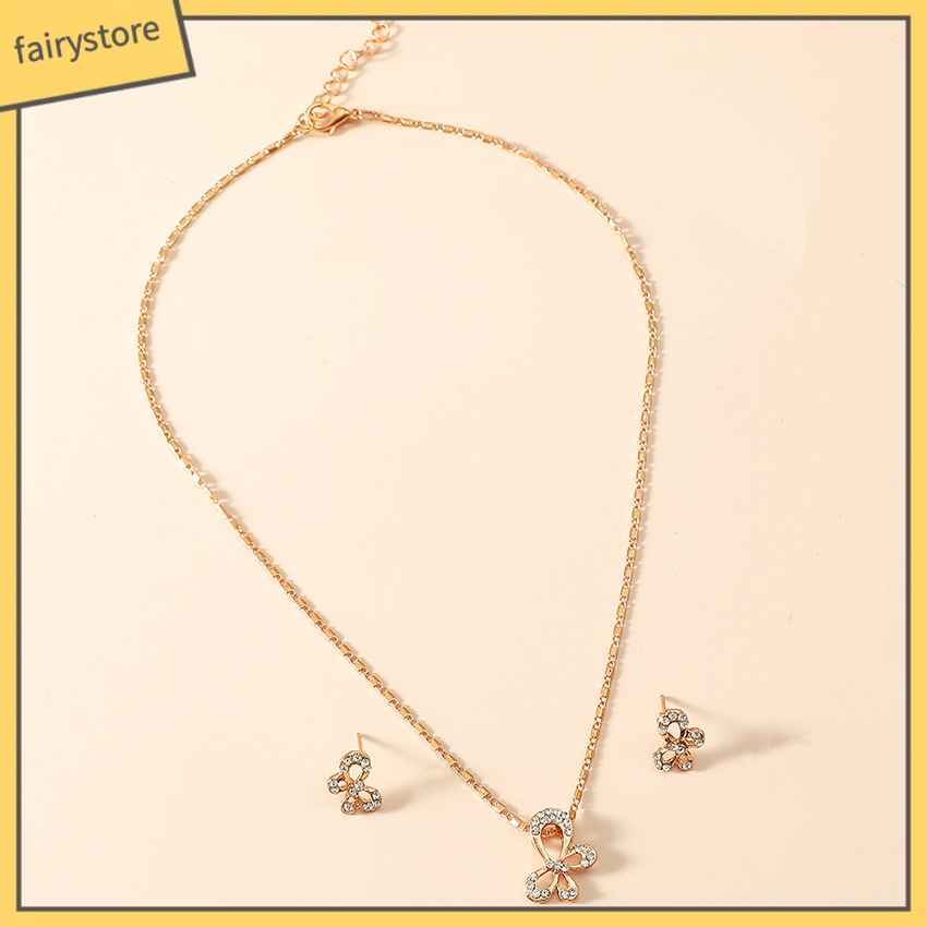 [FTO] Bộ Vòng cổ Và Bông Tai Thời Trang