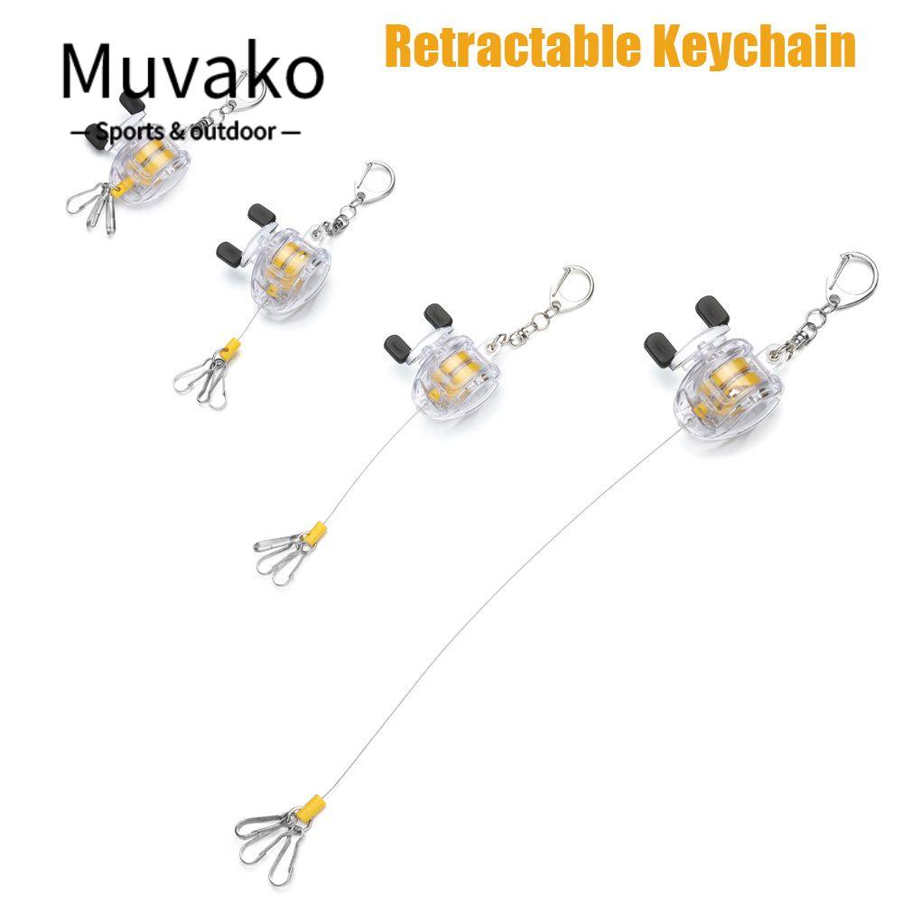 MUVAKO Kẹp Bảo Vệ Dây Thắt Lưng Bằng Thép Không Gỉ Có Thể Thu Gọn