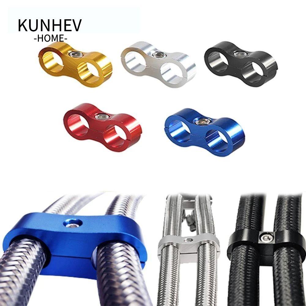 KUNHEV Kẹp Tách Đường Ống Xe Hơi AN10 AN12 AN4 AN6 AN8 Bằng Nhôm