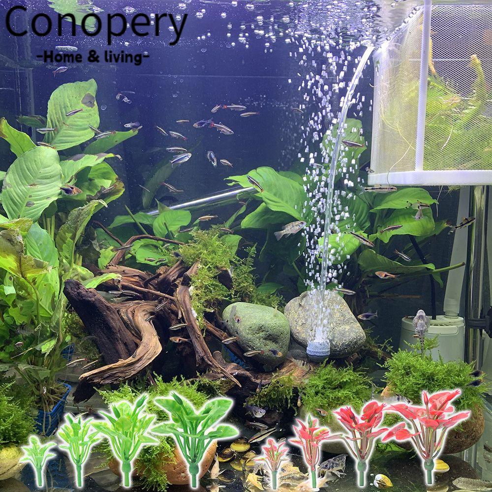 CONOPERY Đồ trang trí Bãi Cỏ Nhân Tạo Trang Trí Bể Cá