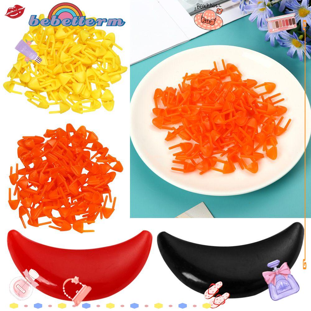 Bộ 100 Miệng Gà Bằng Nhựa Nhiều Màu Dùng Làm Búp Bê Diy