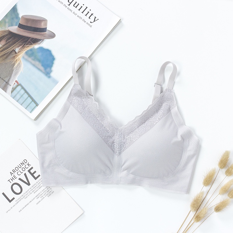 Áo Ngực Ren Mỏng Không Gọng Có Đệm Nâng Ngực Thoải Mái Gợi Cảm