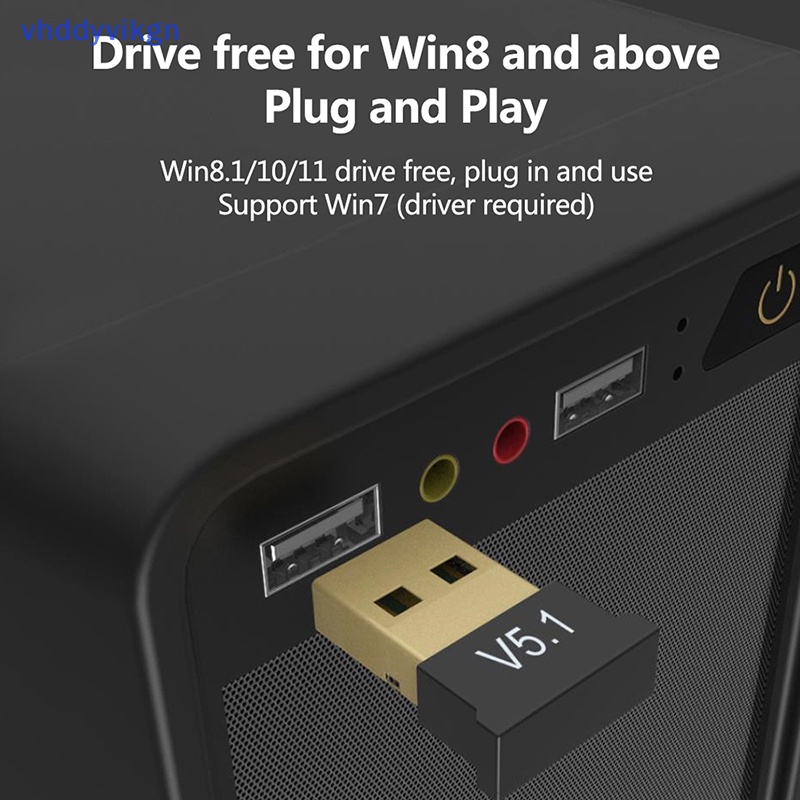 Usb Bluetooth 5.1 Nhận Tín Hiệu Không Dây Cho PC Laptop