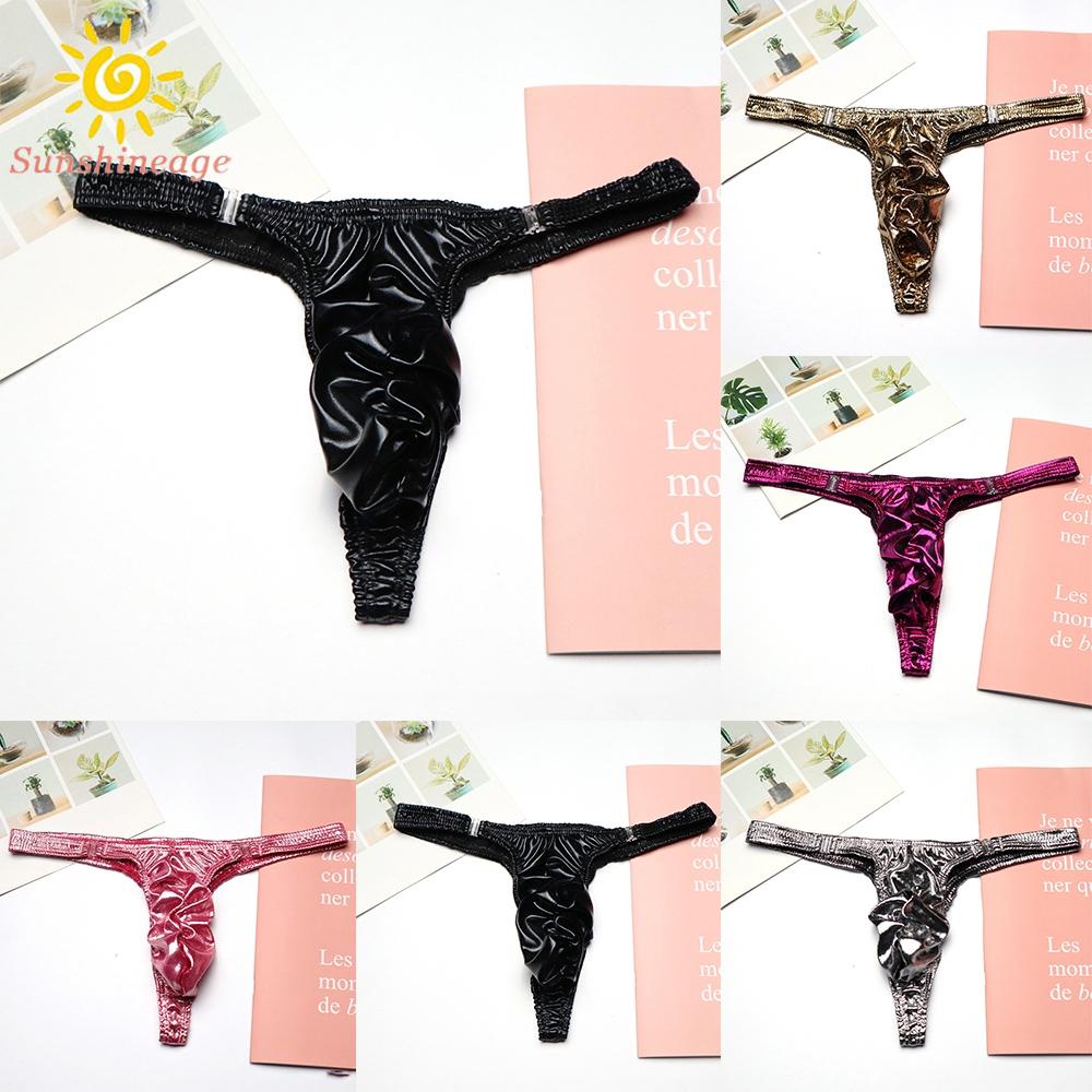 Quần Lót Da Bóng Hình Chữ T Gợi Cảm Cho Nam