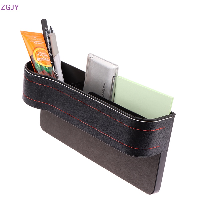 Hộp Da Đựng Cốc / Thẻ / Điện Thoại Chống Rò Rỉ Thông Dụng Gắn Khe Hở Ghế Ngồi Xe Hơi Mới