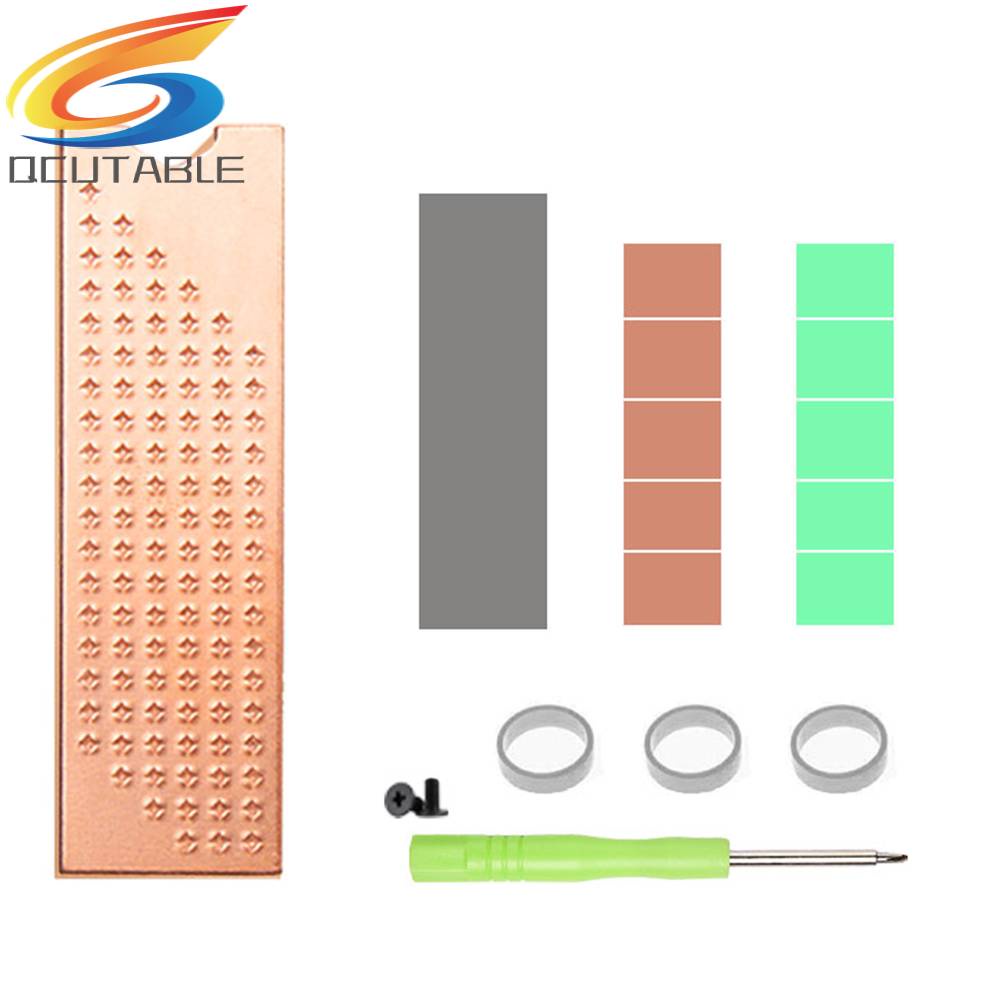 Bộ Tản Nhiệt Bằng Đồng Với Đệm Silicone Tản Nhiệt Cho M.2 2280 SSD