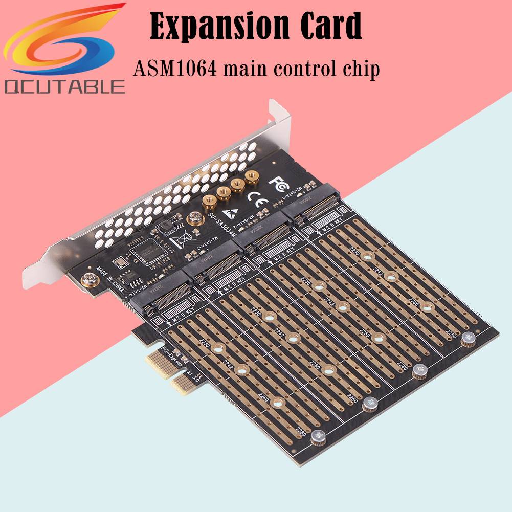 Card Chuyển Đổi SA3034M NVME M.2 Sang PCI-E 1x Cho M.Key NVME / B-Key SATA