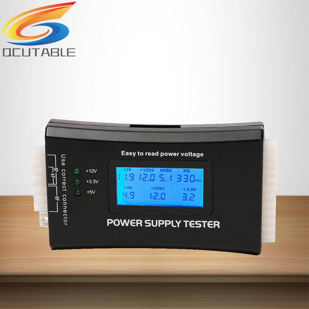 Dụng Cụ Kiểm Tra Nguồn Điện 20 / 24 Pin Với Màn Hình LCD Kỹ Thuật Số