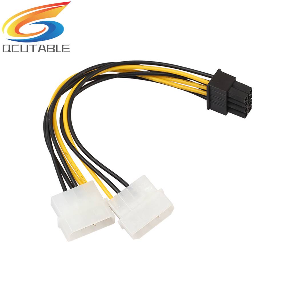 Dây Cáp Chuyển Đổi Thẻ Đồ Họa 4 Pin 18cm 8 (6 + 2) Pin Sang Dual