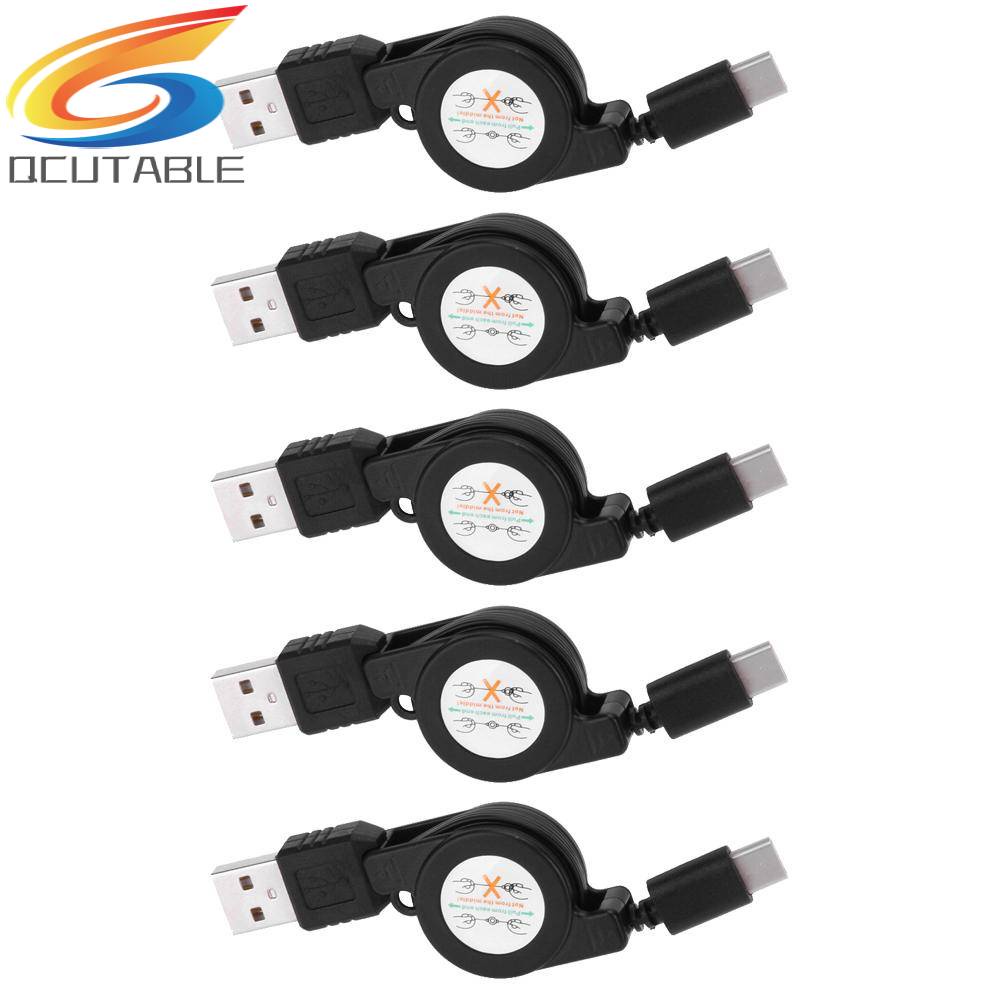 Bộ 5 Dây Cáp Sạc / Truyền Dữ Liệu USB Type-C USB3.1 Rút Gọn Được Tiện Dụng