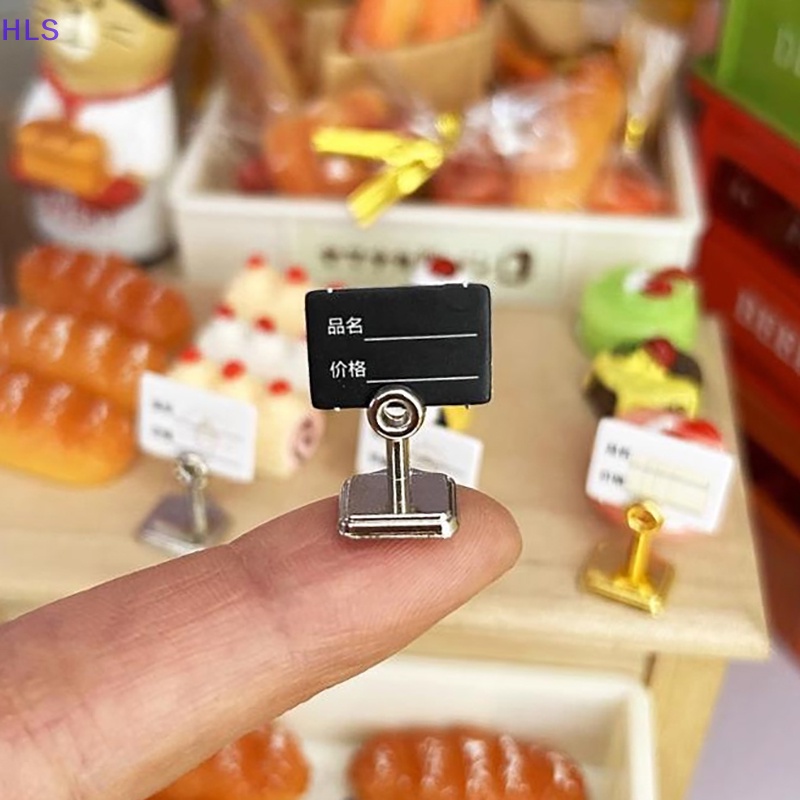 [HLS] Set 2 Khung Thẻ Trưng Bày Bánh Kẹo Tráng Miệng / Món Tráng Miệng Trang Trí Nhà Búp Bê Phong Cách Ngẫu Nhiên 1