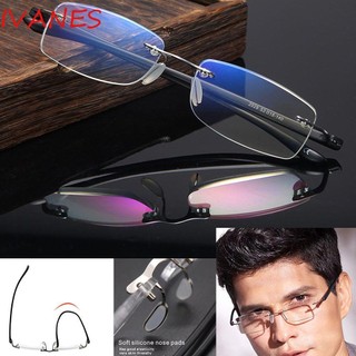 Kính Đọc Sách IVANES Presbyopia Gọng Co Giãn Chống Bức Xạ Không Viền Cho Nam Và Nữ