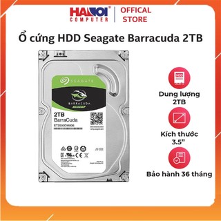 Thiết bị lưu trữ ổ cứng hdd seagate barracuda 2tb 3.5 inch 7200rpm, sata, 256mb cache