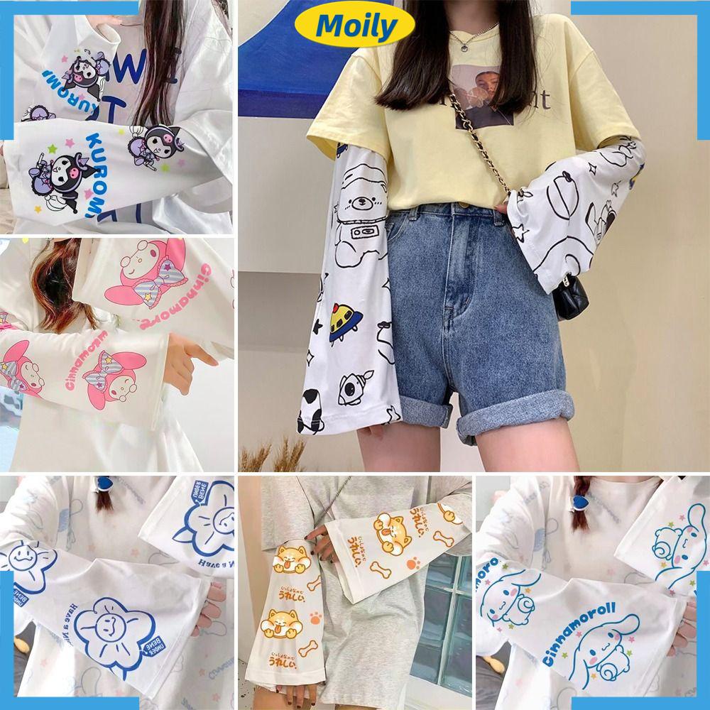 MOILYVN Găng Tay Chống Nắng Thoáng Khí Bảo Vệ Cổ Tay Khi Lái Xe