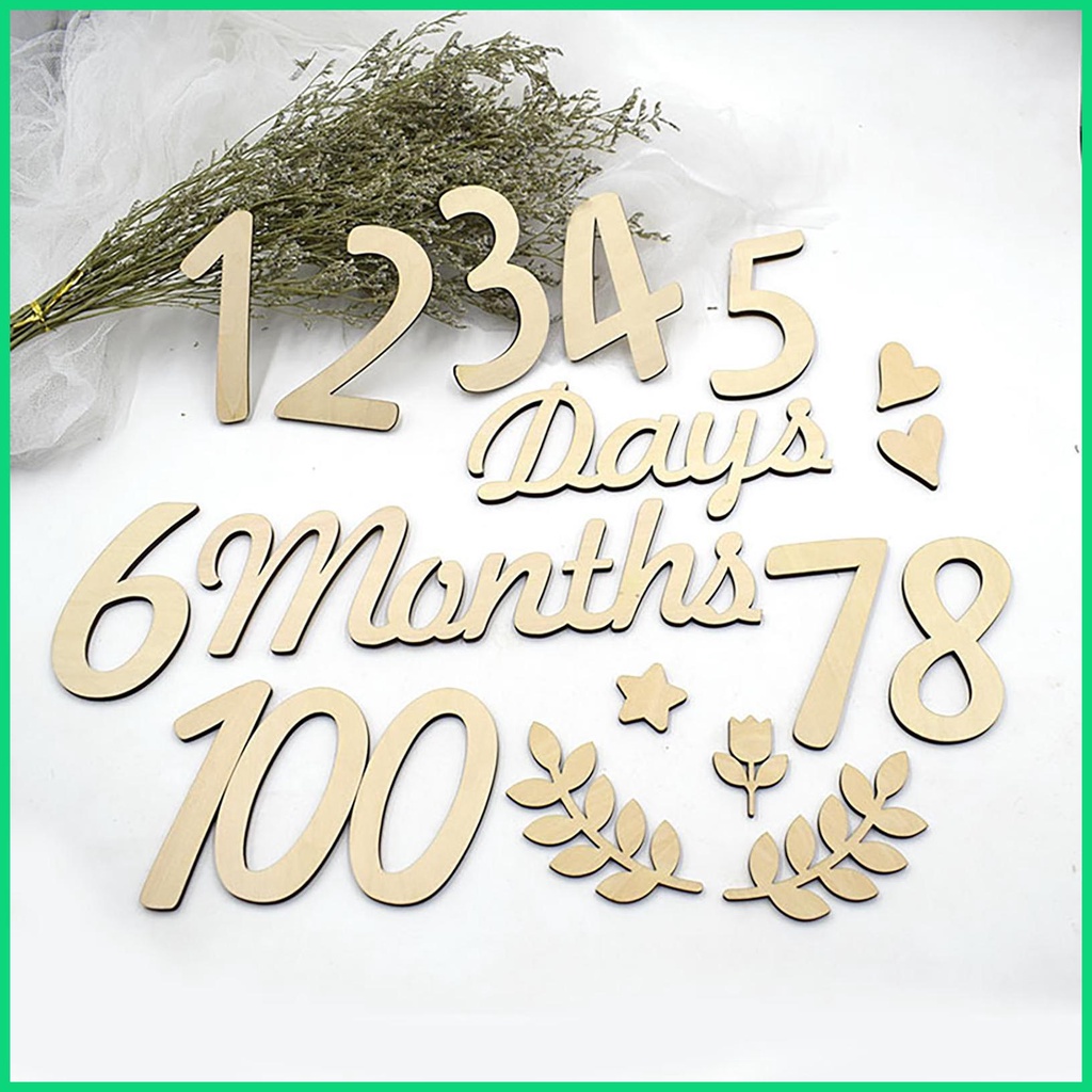 Thẻ Đánh Dấu Cột Mốc Phát Triển Theo Tháng Hai Mặt Dành Cho Trẻ Sơ Sinh