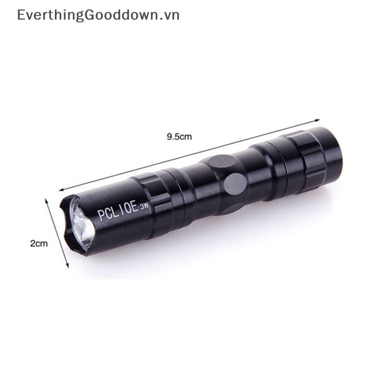 Everthinggooddown Đèn Pin Led Mini Chống Thấm Nước Có Thể Phóng To Cho Hung Cắm Trại Ngoài Trời vn